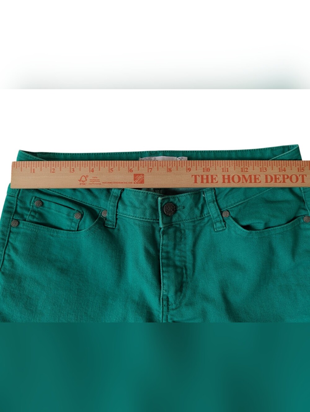 prAna Kara Jeans Outdoor Pants Green Teal Womens Size 8 Stretch Organic Cotton - Picture 7 of 8